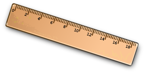 Ruler wooden smooth