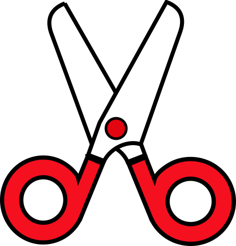 safety scissors red