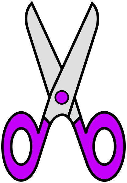 scissors clip art purple