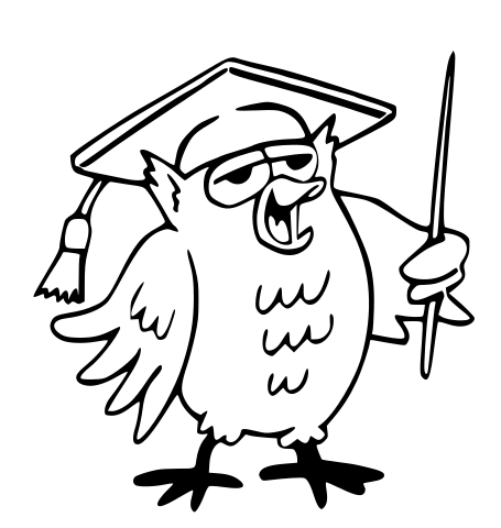 professor owl outline
