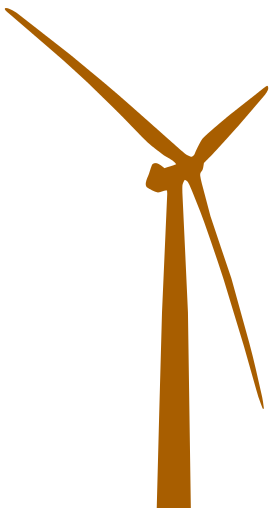 wind turbine brown