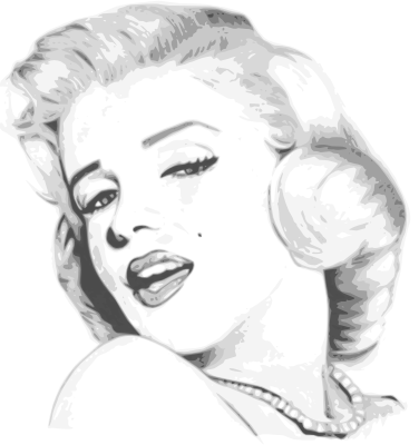 Marilyn Monroe glamour BW