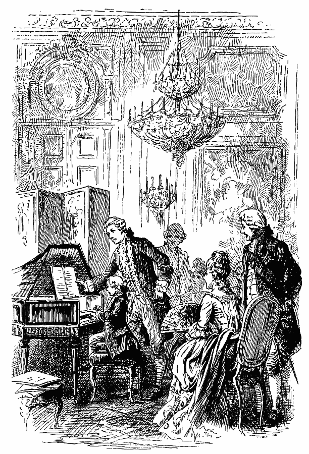 Mozart plays at court