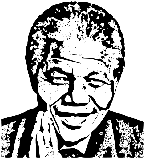 Nelson Mandela lineart