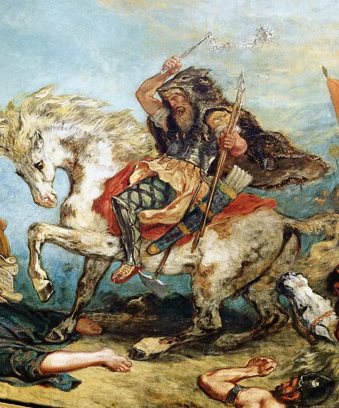 Attila in battle
