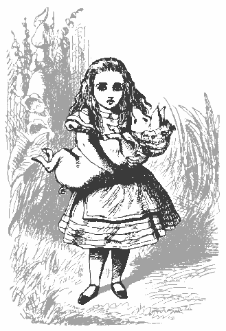 Alice and pig baby