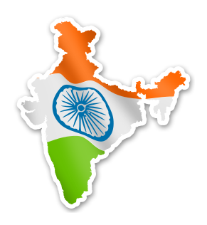 Free India map Icon - Download in Flat Style