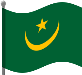 mauritania flag waving