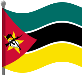 mozambique flag waving