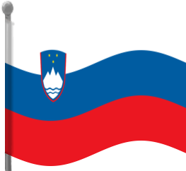 slovenia flag waving