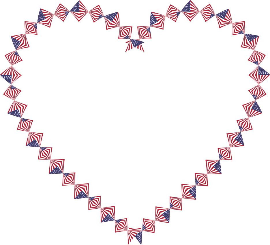 American hearts outline