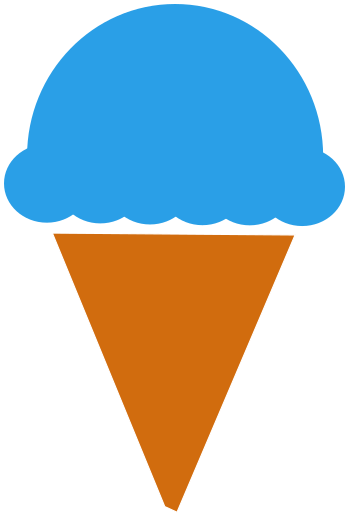 ice cream cone blue moon