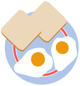 eggs sunny side up