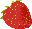 small ripe strawberry