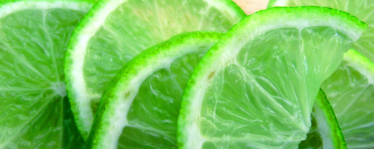 sliced limes