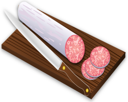 salami sliced