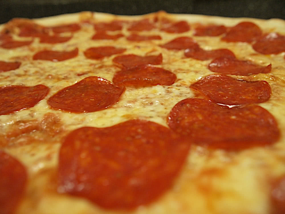pepperoni pizza closeup