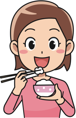 woman-eating-rice