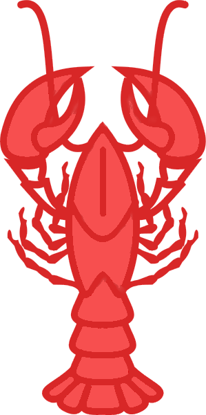 lobster outlined