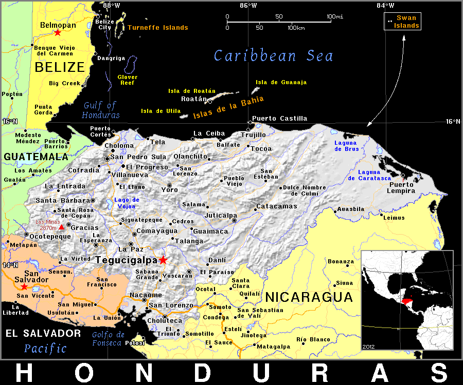 Honduras dark detailed