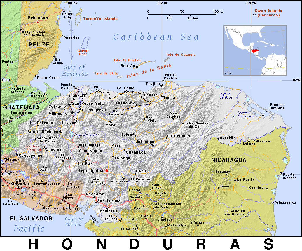 Honduras detailed 2