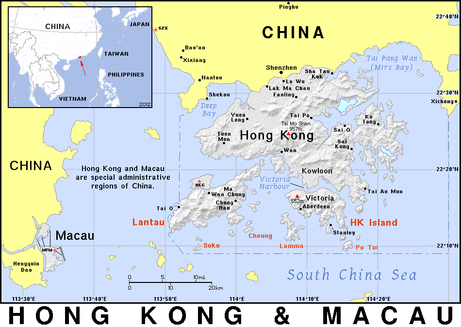 Hong Kong and Macau detailed