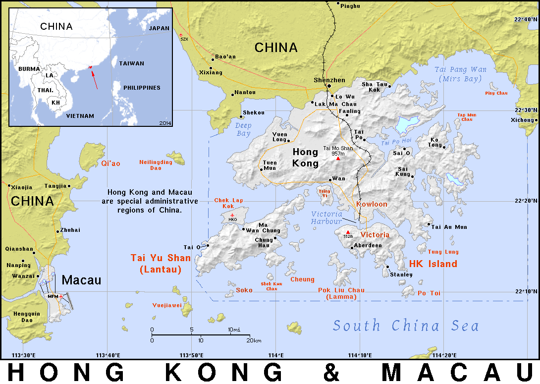 Hong Kong and Macau detailed 2