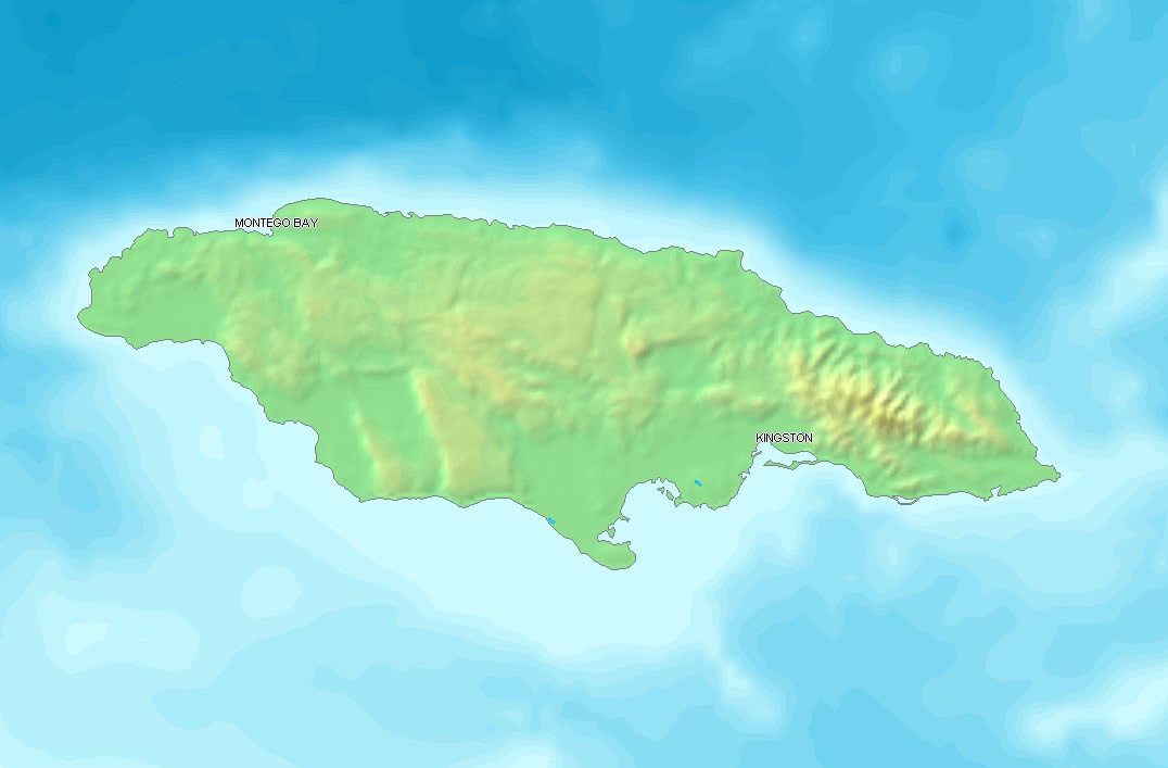 Jamaica topographic