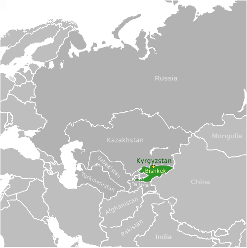 Kyrgyzstan location label