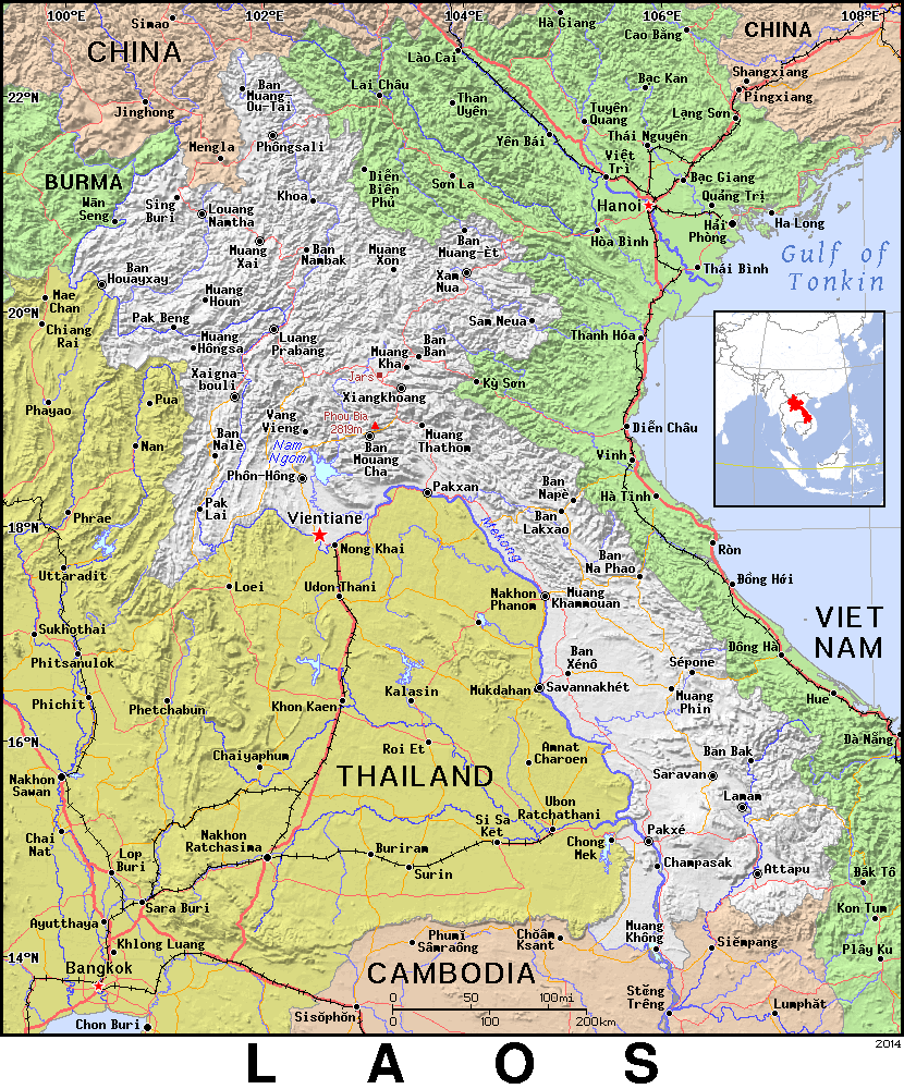 Laos detailed 2