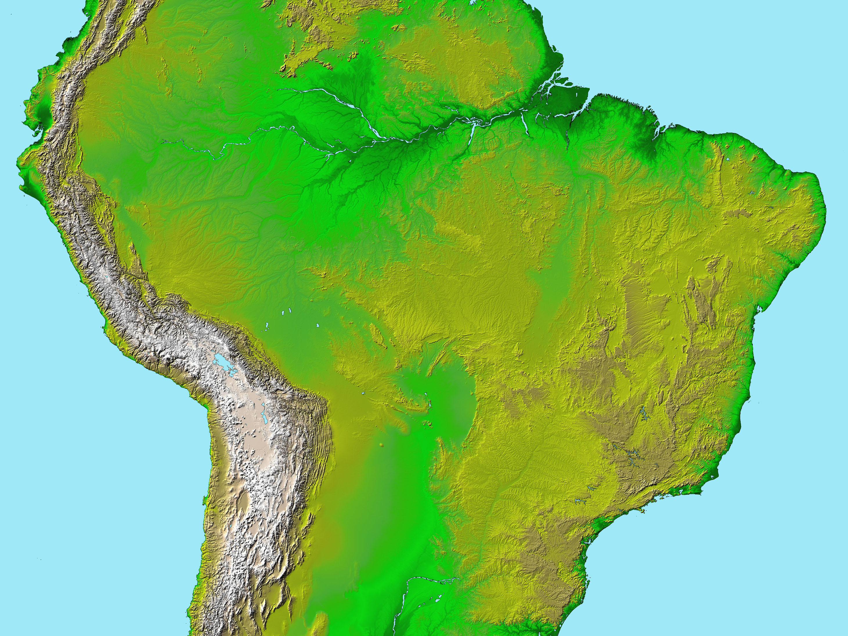 South America topography