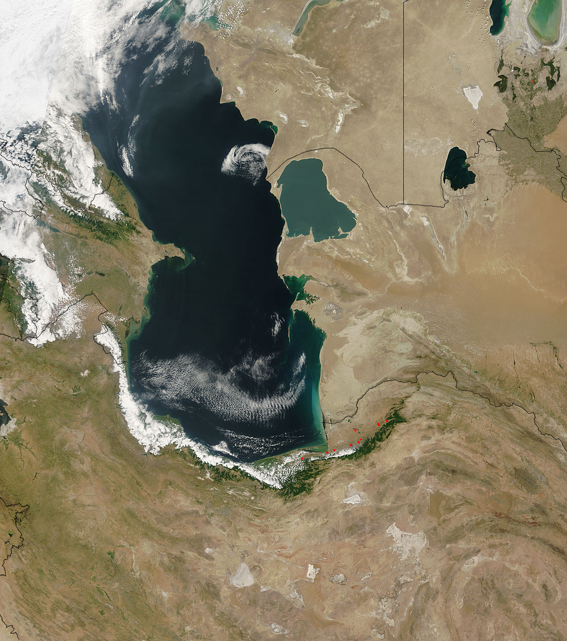 Garabogazkol and Caspian Sea