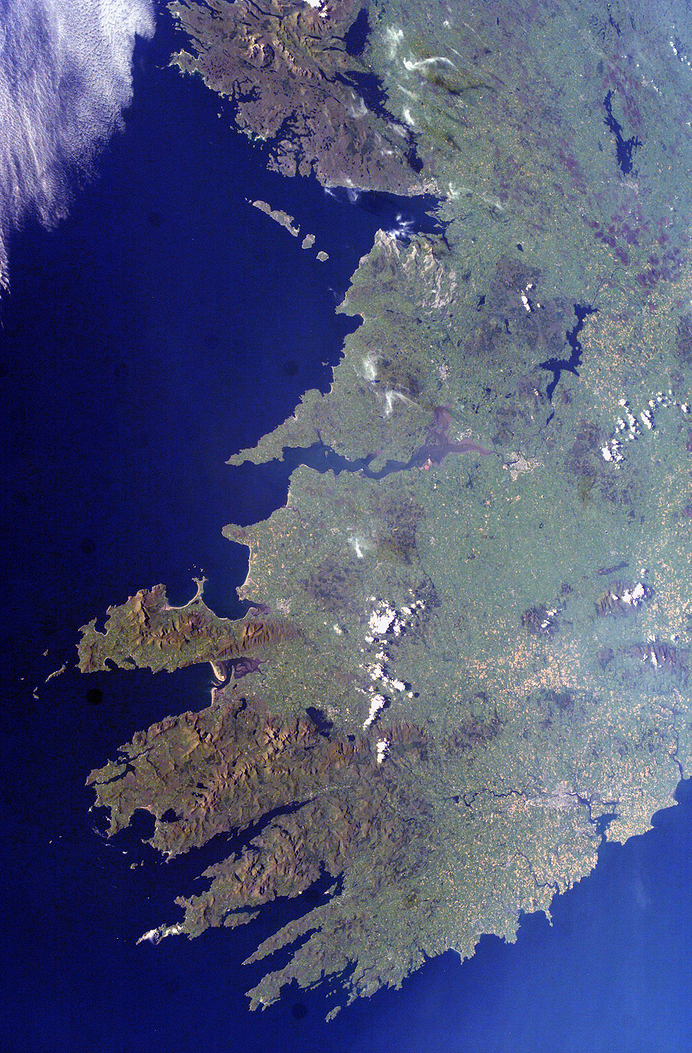 southwestern Ireland from ISS