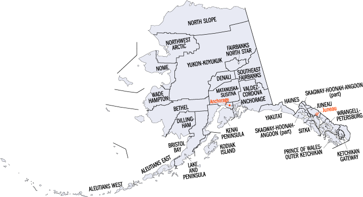 Alaska boroughs
