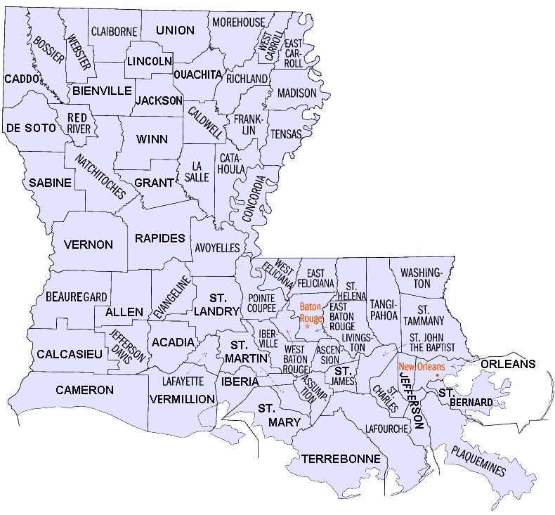 Louisiana parishes