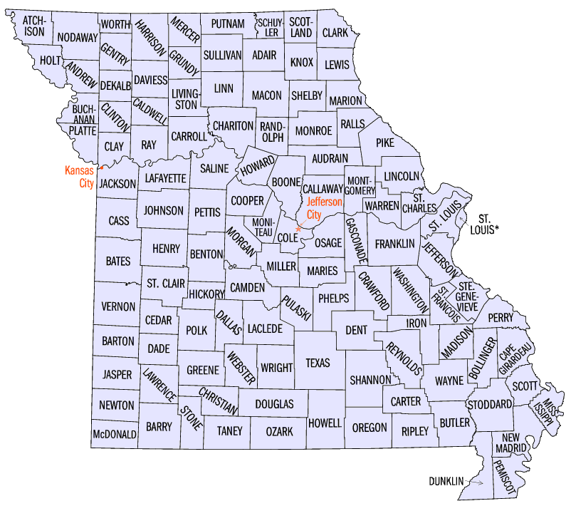 Missouri counties