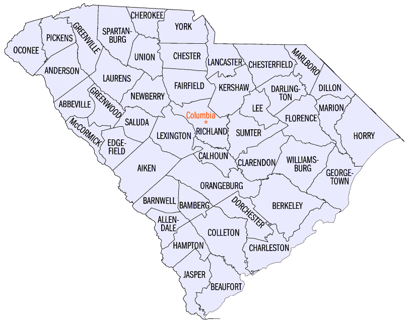 South Carolina counties