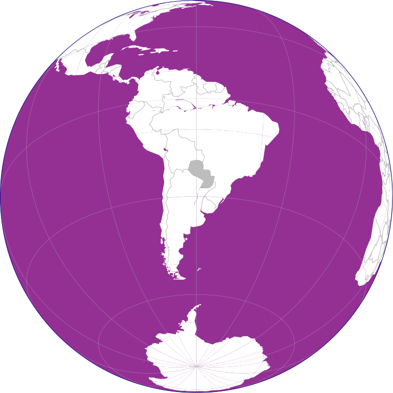 Paraguay on purple