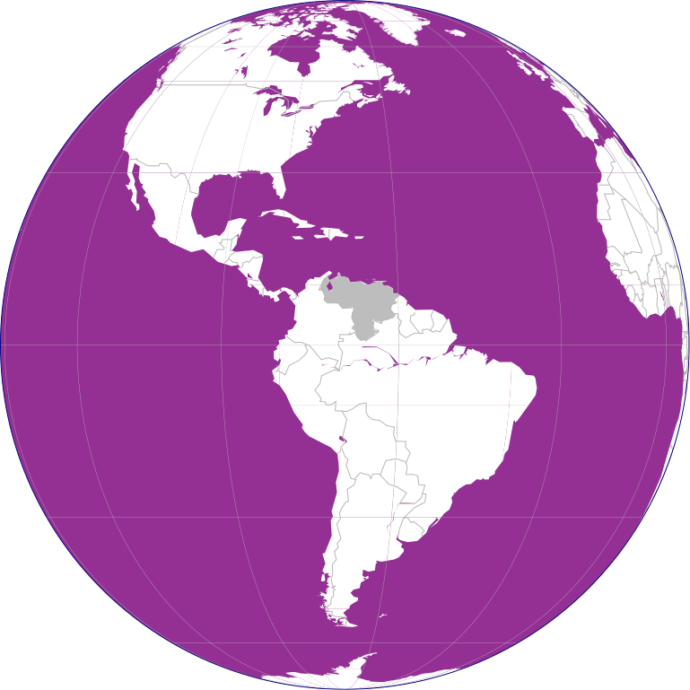 Venezuela on purple