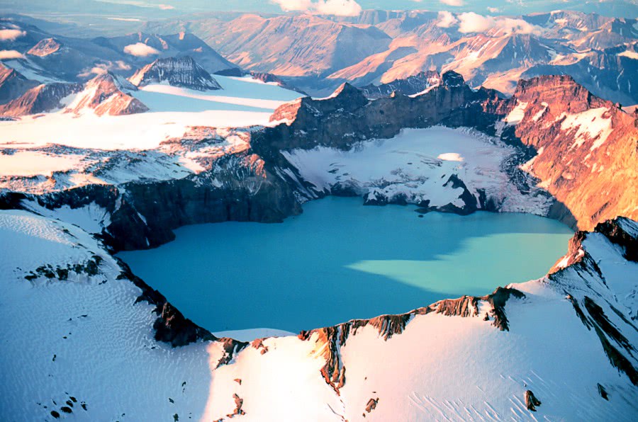 Katmai crater lake Alaska