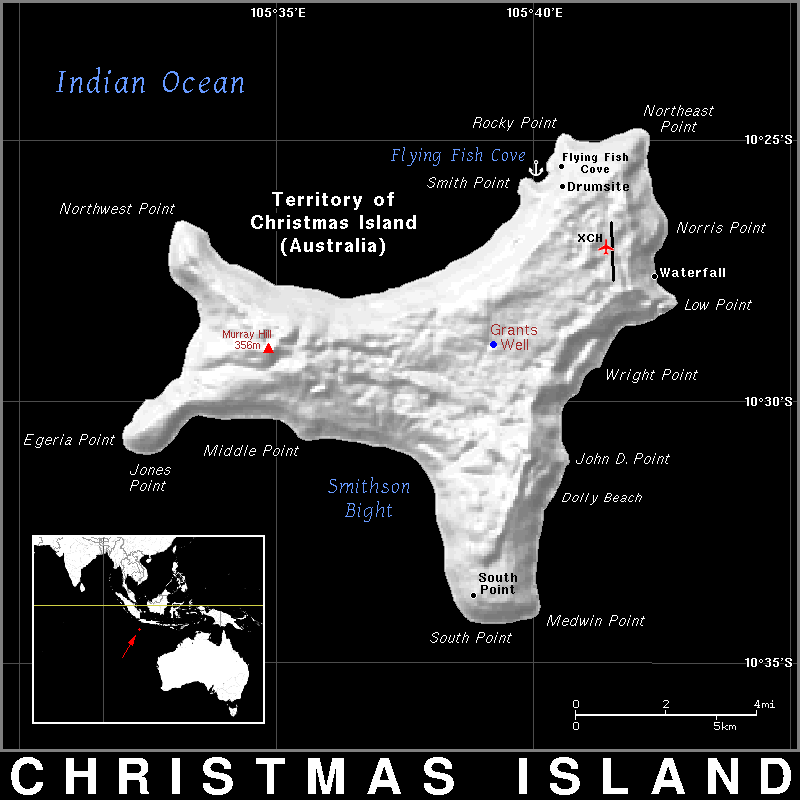 Christmas island detailed dark
