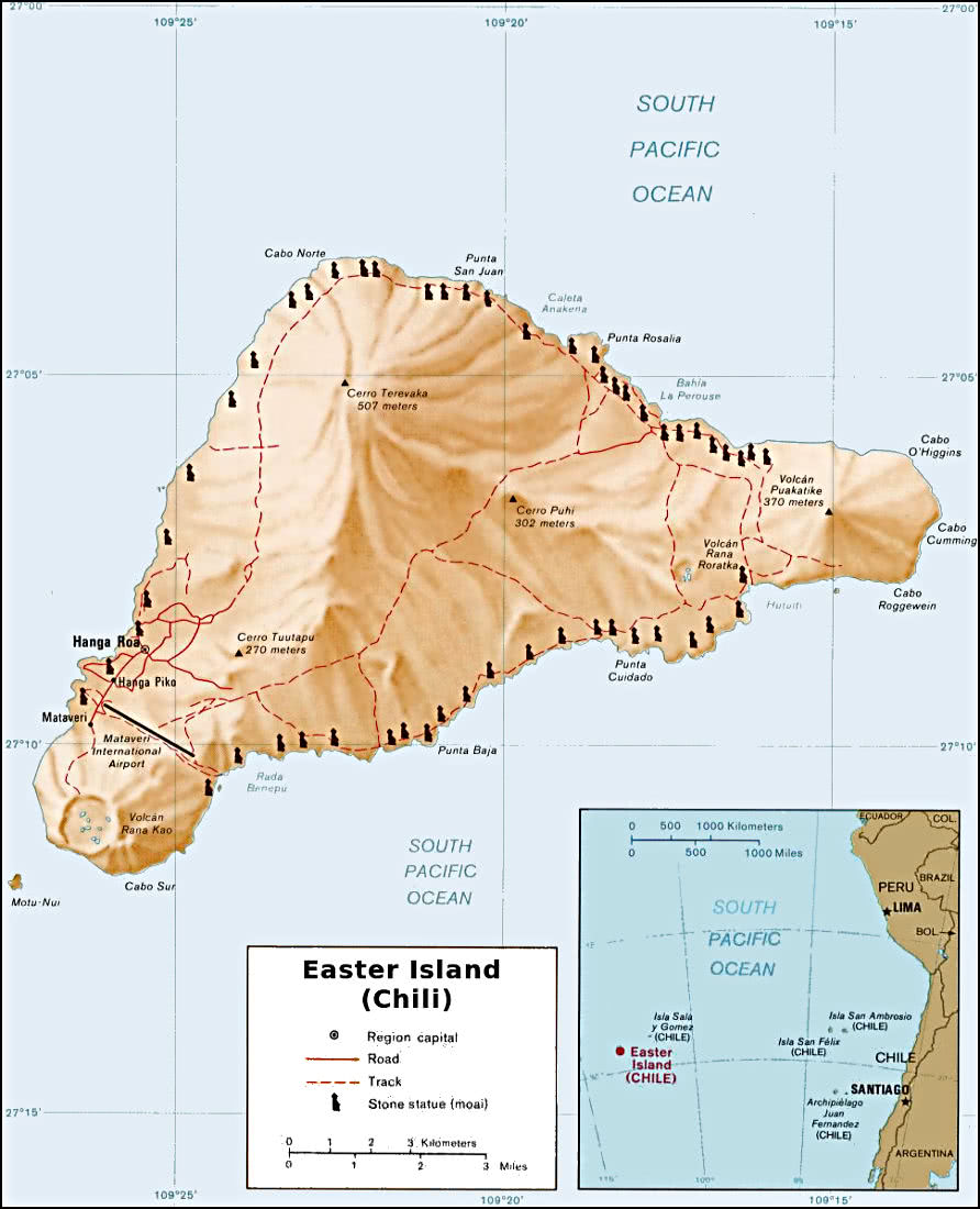Easter Island map