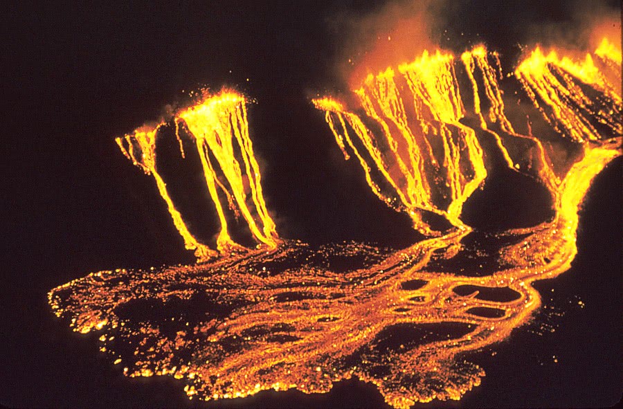 eruption of Kilauea Volcano 1959