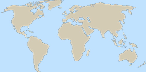 world map basic color