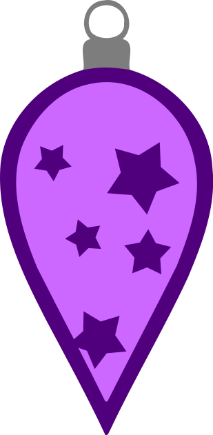 bulb purple stars