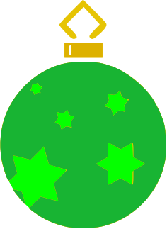 ornament stars green 2