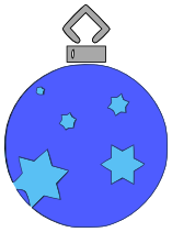 tree ornament 03 blue