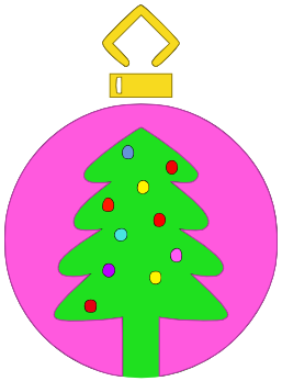 tree ornament 11 pink