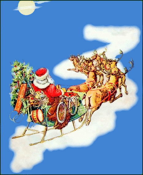 flying Santa color