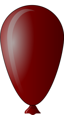 large balloon maroon